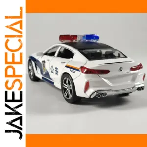 1:32 BMW M8 Police Model Diecast Car