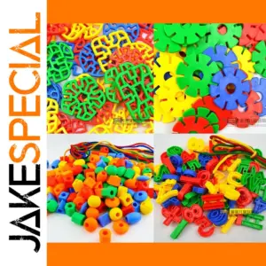 Colorful Plastic Mosaic Toy Set for Creative Building