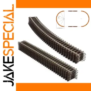HO Scale Model Train Tracks with Copper-Nickel Rails