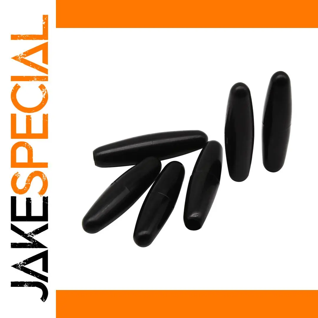 Set of Six Black Strat-Style Tremolo Tips 1 Set of Six Black Strat-Style Tremolo Tips