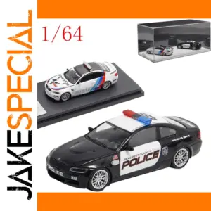 BMW M3 E92 Police Diecast Model Set 1/64 Scale