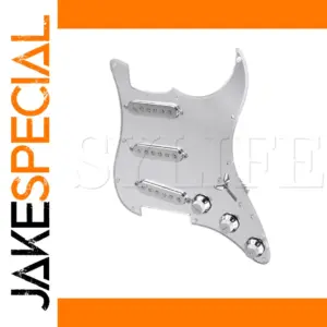Polished Silver Stratocaster Pickguard