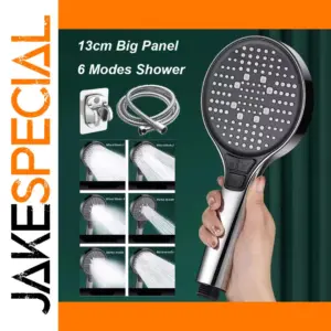 130mm Multi-Mode Handheld Shower Head with Hose