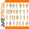 G Scale Unpainted Human Figures Set of 30