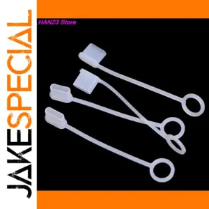 Reusable Clear Silicone USB Type-C Port Caps Set