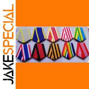 Vintage Hexagonal Badge with Vibrant Stripes