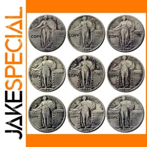 Vintage US Standing Liberty Quarter Replica Set
