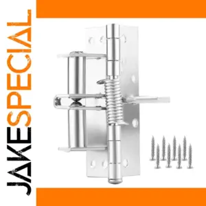 Silver Self-Closing Door Hinge for Secure Closure