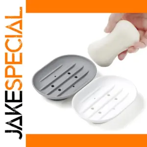 Silicone Soap Dish in White or Gray