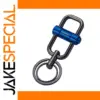 Bold Color Modern Keychain with Engraved Blue Tube