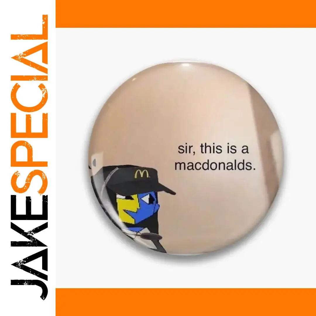 Cartoon Metal Badge with Playful Design 1 Cartoon Metal Badge with Playful Design