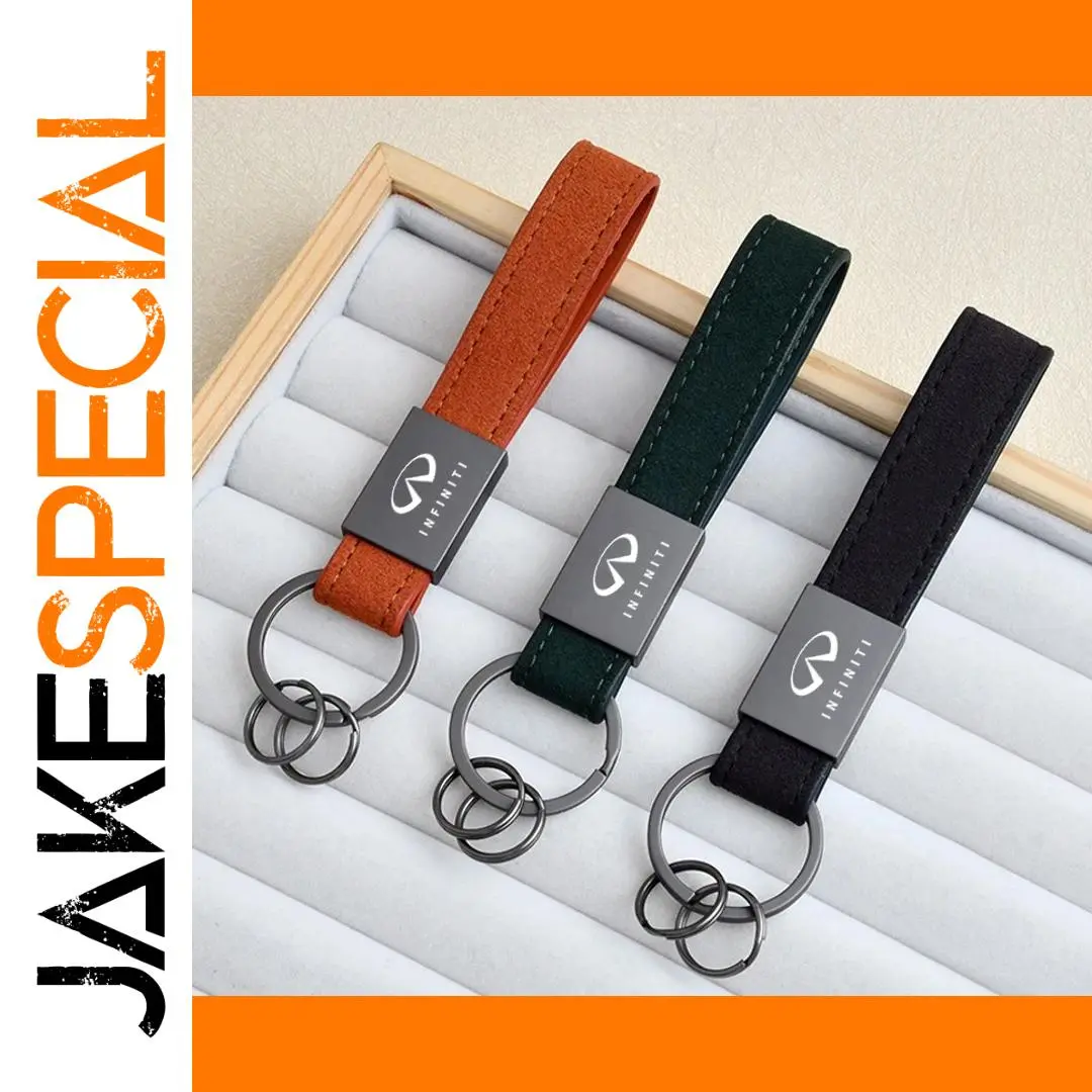 Infiniti Leather Car Keychain in Multiple Colors 1 Infiniti Leather Car Keychain in Multiple Colors