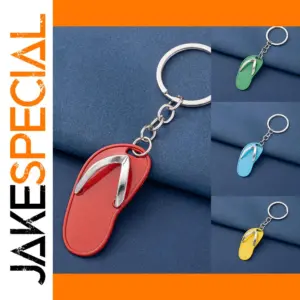 Vibrant Mini Slipper Keychain for Keys & Bags