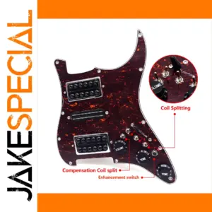 Red Tortoise Pickguard for Electric Guitars