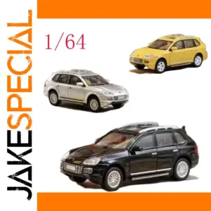 Detailed 1/64 Porsche Cayenne Turbo S Diecast Model