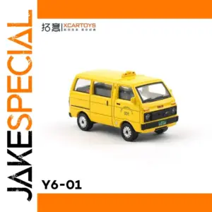 Yellow Tianjin Daihatsu TJ110 Van Model 1:64 Scale