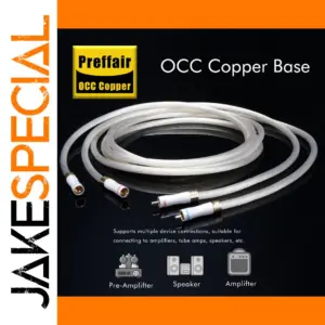 Premium 7N OCC Silver RCA Audio Cable 3m