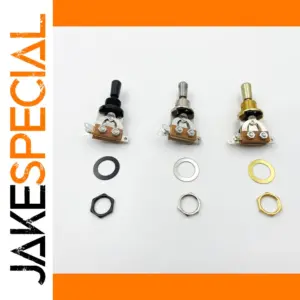 LP Three-Position Metal Guitar Switch in Black, Silver, Gold