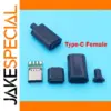 Set of 5 Female USB C 3.1 Connectors for DIY Projects
