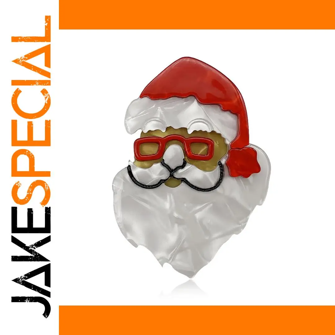 Festive Handmade Santa Brooch for Clothing 1 Festive Handmade Santa Brooch for Clothing