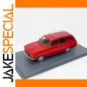 Red Opel Kadett B Caravan Scale Model