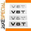 V6T V8T Car Emblem Badge 3D ABS 9.5cm