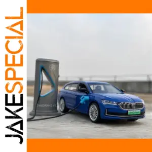 Blue Skoda Superb Combi IV Diecast Model Car