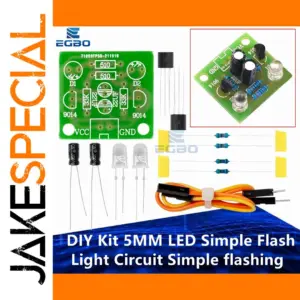 Flashing LED DIY Kit with 5mm LEDs