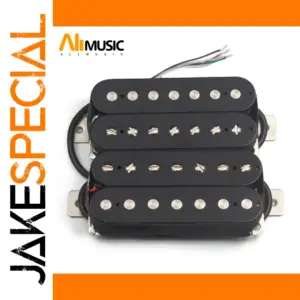 7-String Black Humbucker Pickup with Coil Split