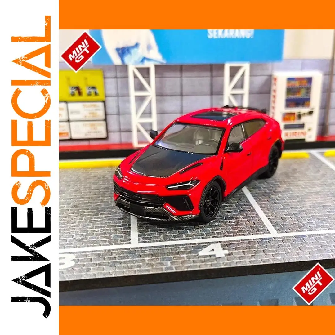 Red Lamborghini Urus Performante 1:64 Diecast Model 1 Red Lamborghini Urus Performante 1:64 Diecast Model