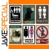 Vintage WC Toilet Metal Sign Poster 20x30cm