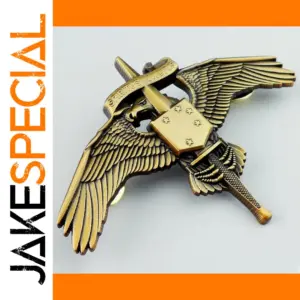 Vintage Military Insignia Badge with Eagle Design