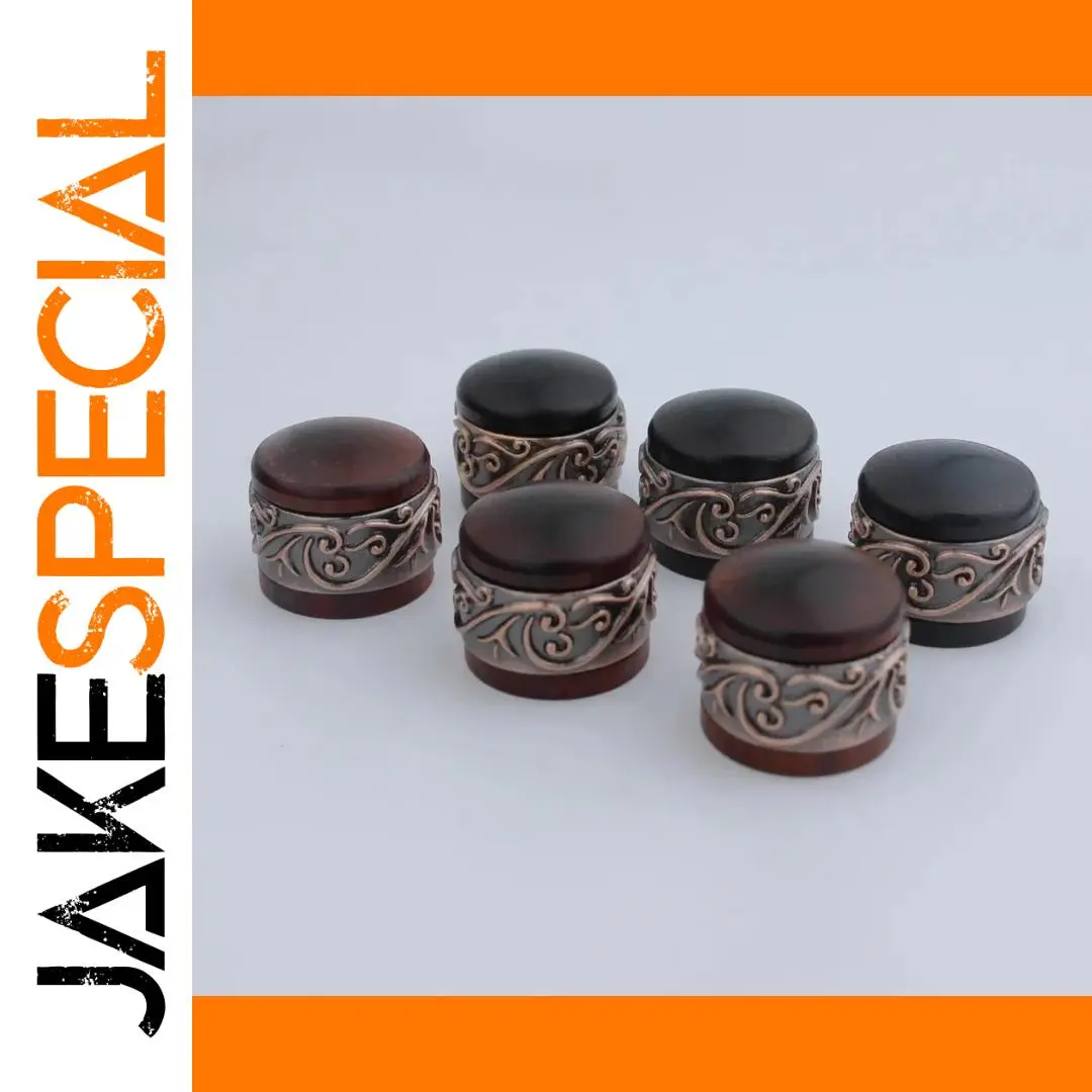 Vintage Wooden & Metal Guitar Potentiometer Knob 1 Vintage Wooden & Metal Guitar Potentiometer Knob