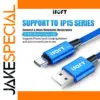 Blue ISOFT Data Cable for iPhone and iPad