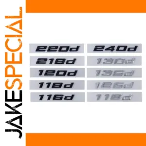 3D ABS Chrome Car Letters Sticker for BMW