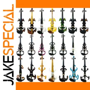 Vivid 4/4 Electric Violin with Flame Cutouts