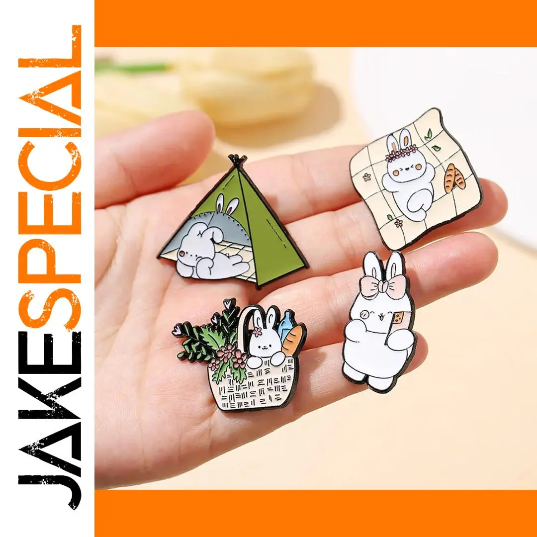 Whimsical Bunny Brooch Model XZ7413 1 Whimsical Bunny Brooch Model XZ7413