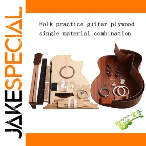 41-Inch DIY Folk Guitar Kit with Natural Finish