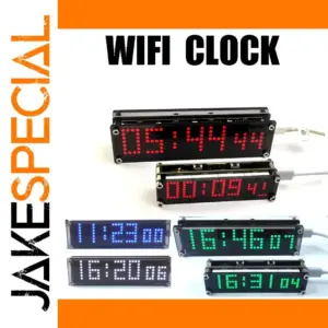 WiFi LED Dot Matrix Clock 96x26mm or 144x40mm