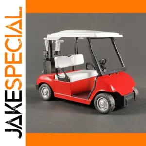 Red 1:20 Scale Diecast Golf Cart Model
