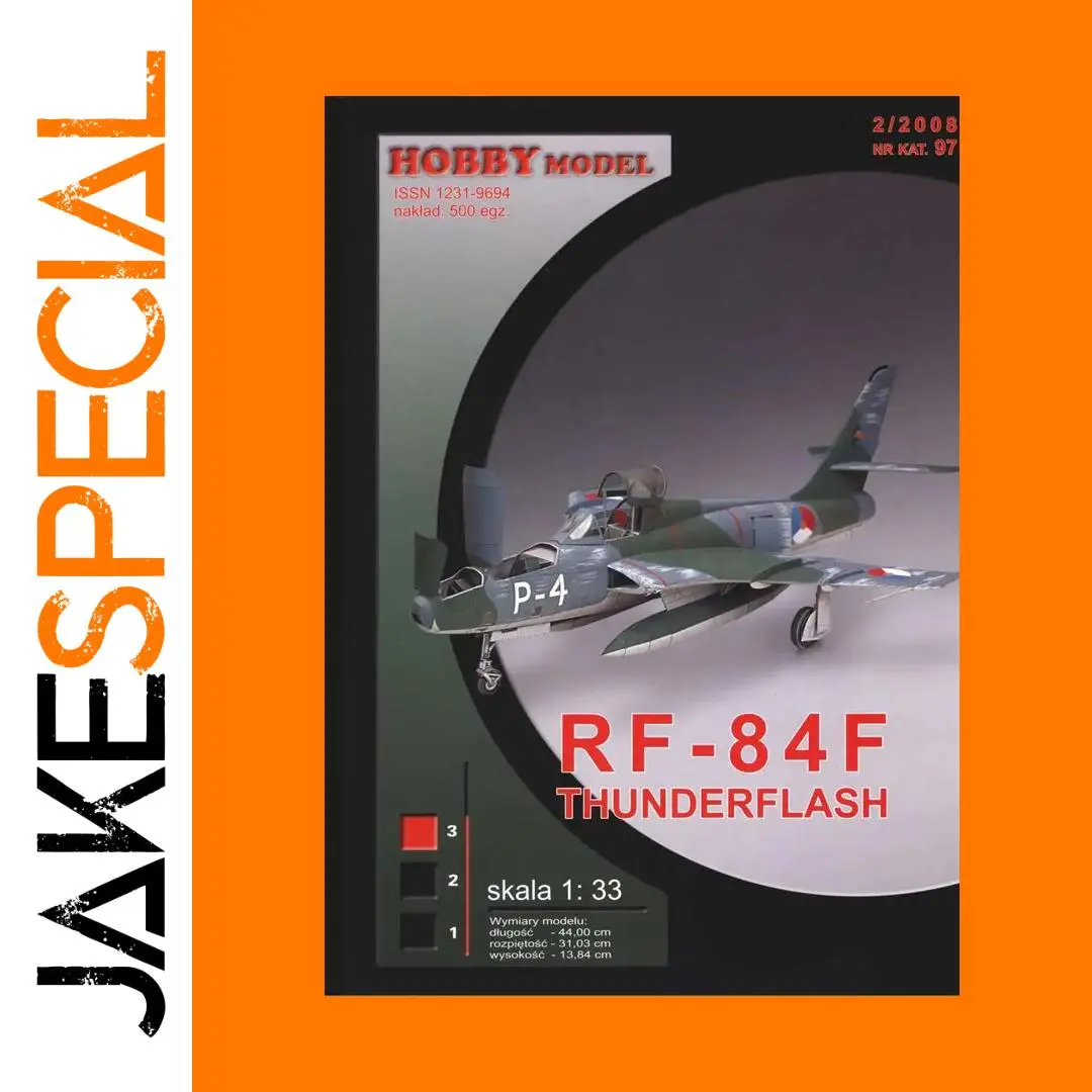 RF-84F Thunderflash Paper Model Kit 1 RF-84F Thunderflash Paper Model Kit