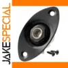 Black Guitar Jack Socket Plate for 6.35mm Jacks