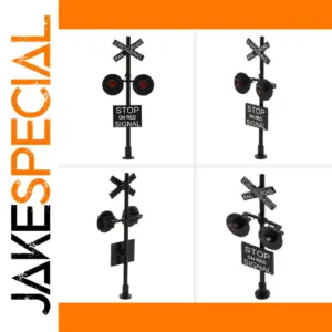 HO Scale Railroad Crossing Signal with Flashing LEDs