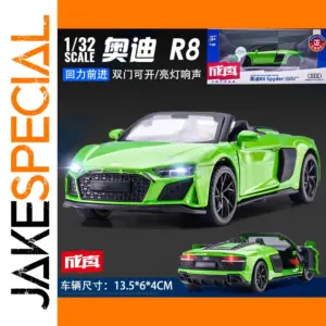 Vivid Green R8 Convertible Diecast Model 1:32
