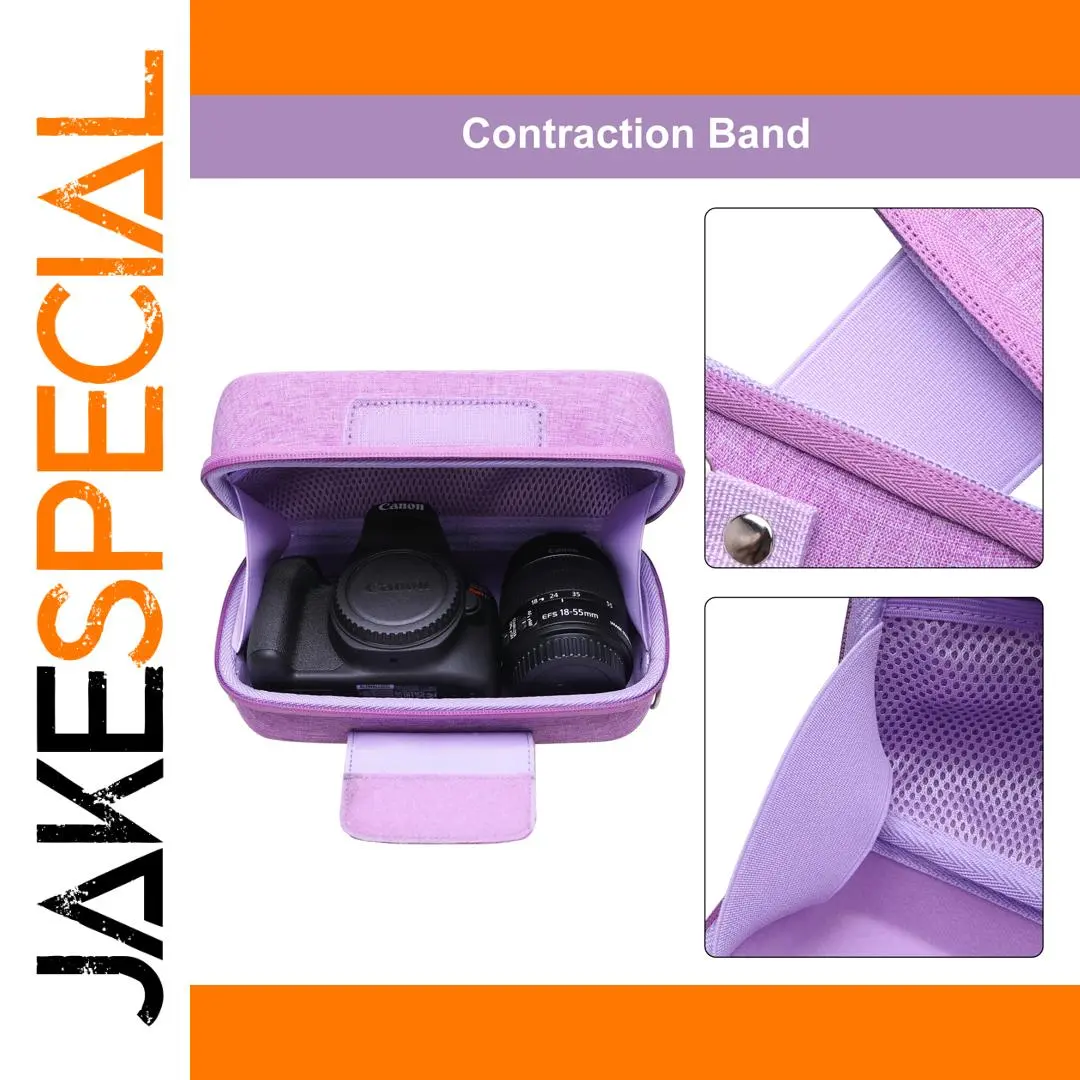 Vibrant Purple DSLR Camera Case for Canon EOS Rebel T7 1 Vibrant Purple DSLR Camera Case for Canon EOS Rebel T7