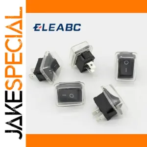 Black Mini Rocker Switch Set for Electronics