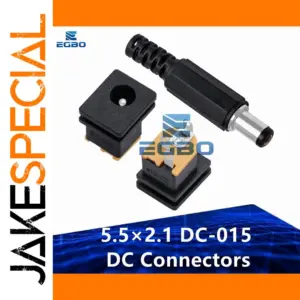 10-Pack 5.5×2.1mm DC Power Connectors