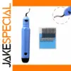 Professional Deburring Kit with 147mm Blue Handle