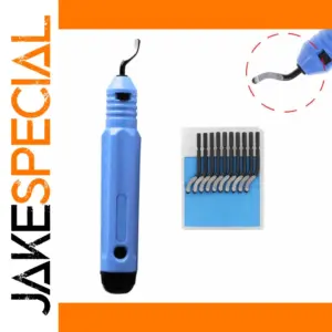 Professional Deburring Kit with 147mm Blue Handle