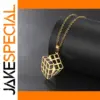 Stainless Steel Magic Cube Necklace 25x29mm